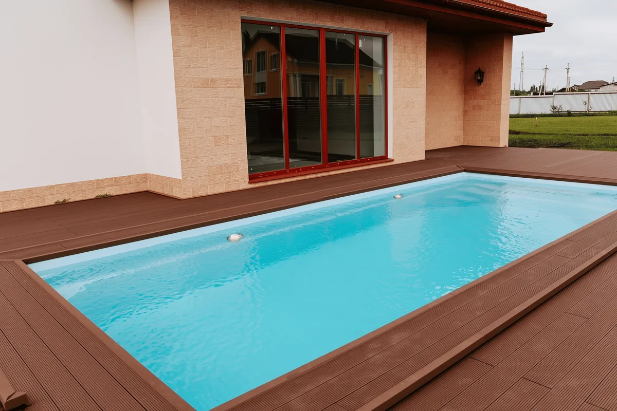 Композитный бассейн Laguna 8 — вид сверху в Орле